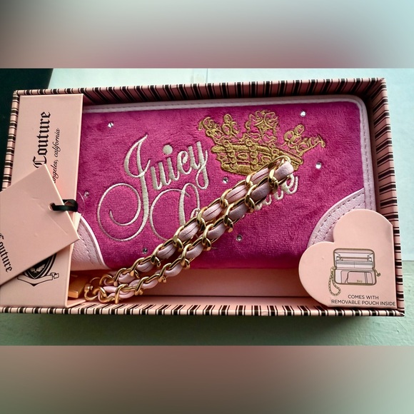 Juicy Couture Pink Crown Pouch Set – Limited Edition NWT - Picture 2 of 3